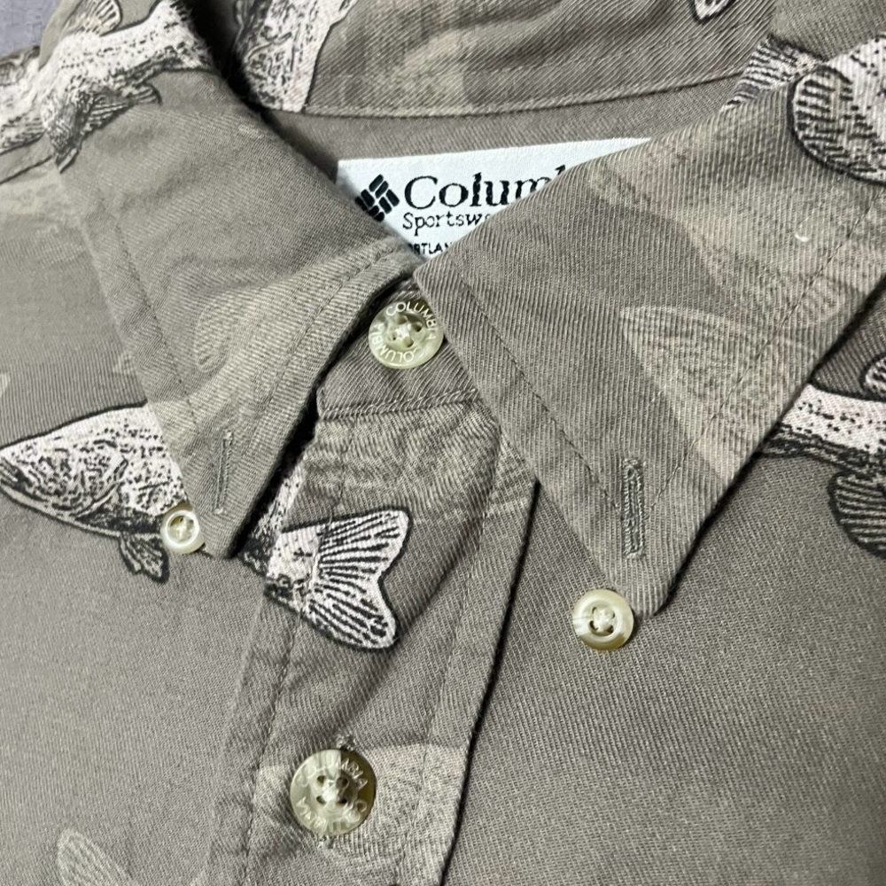 Fish Pattern Short Sleeve Button Up - image 2